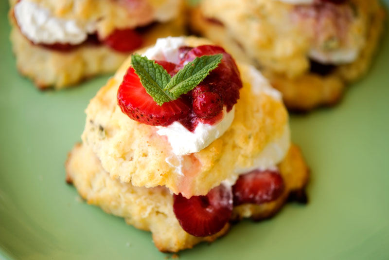 Minted Strawberry Shortcake | Garlic, My Soul