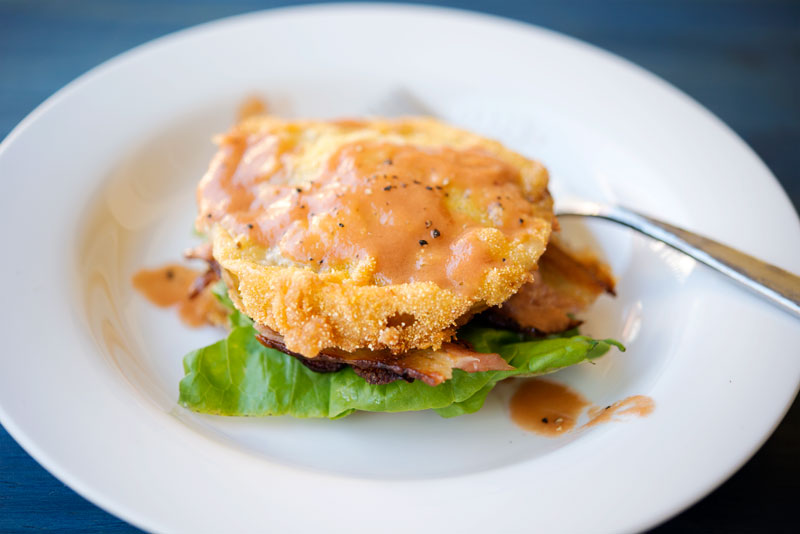 Fried Green BLTs | Garlic, My Soul