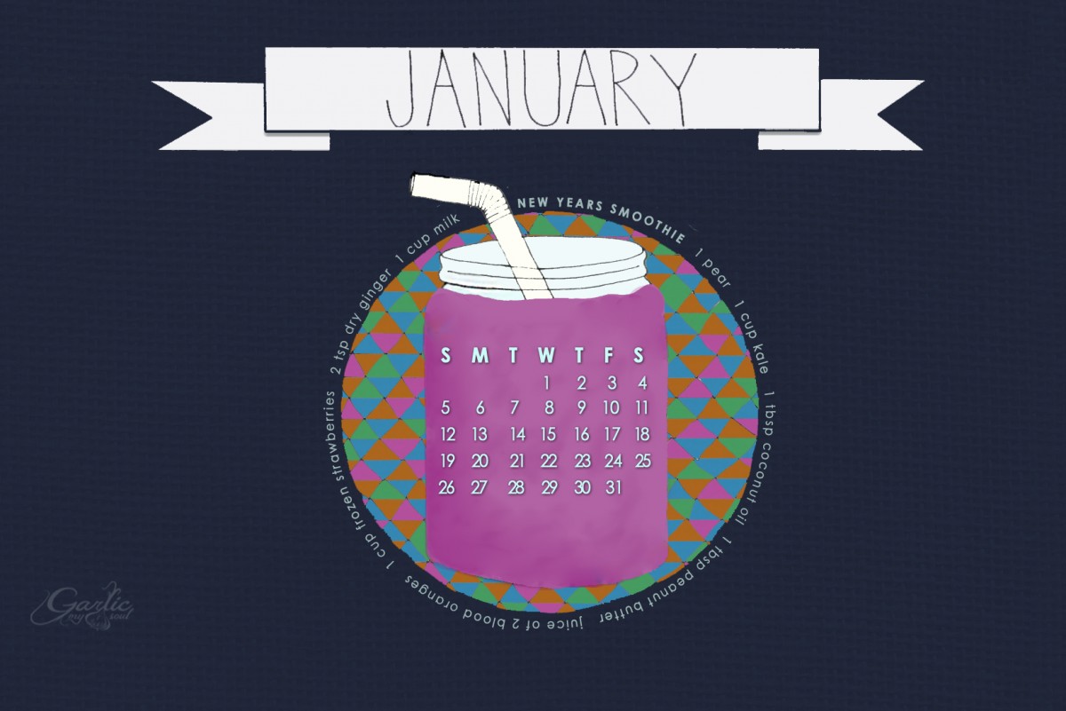 January Calendar | Garlic, My Soul