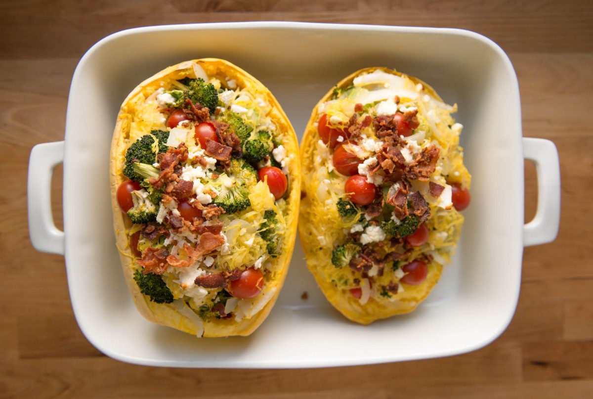 Stuffed Spaghetti Squash | Garlic, My Soul