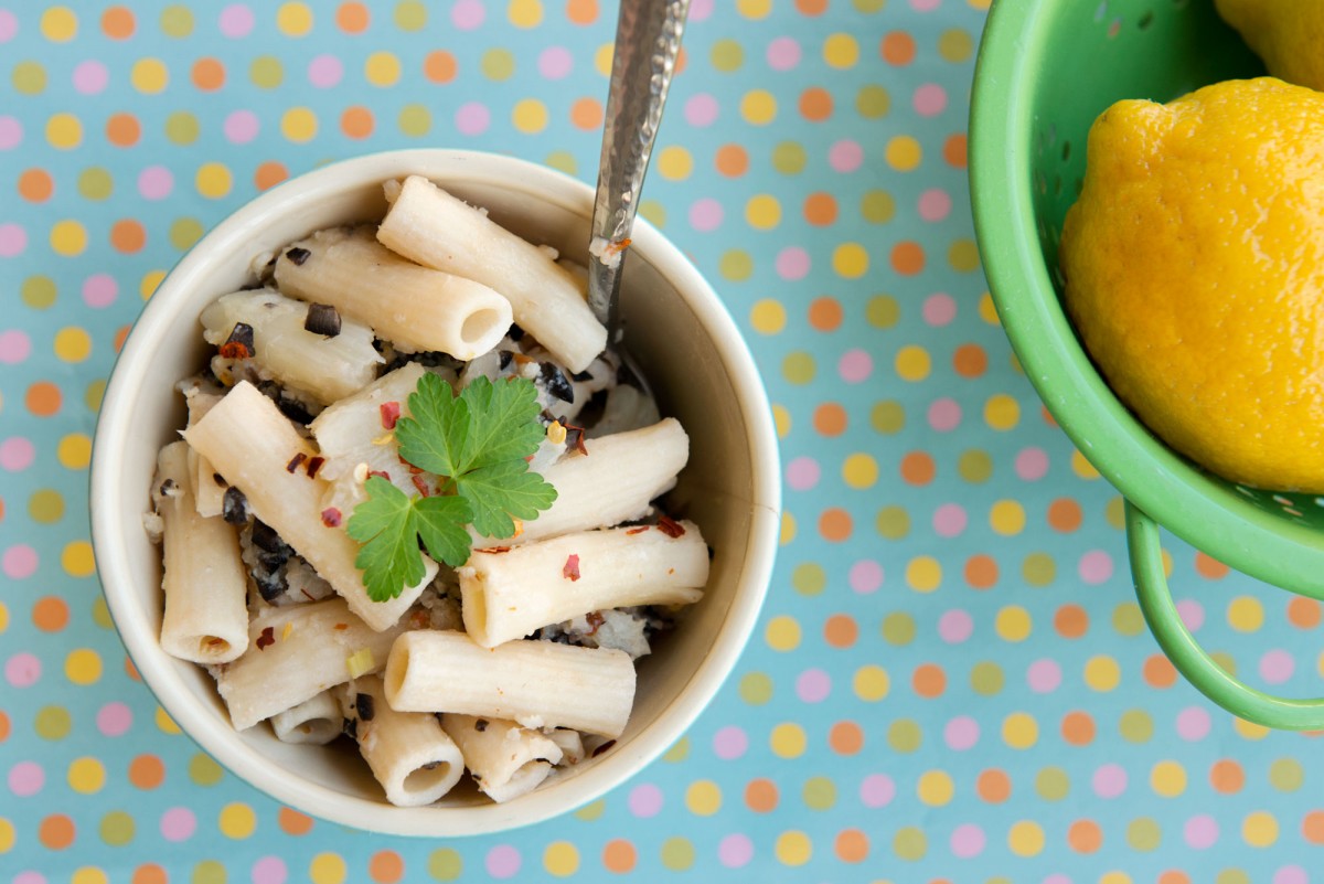 Gluten Free Olive & Cauliflower Pasta | Garlic, My Soul