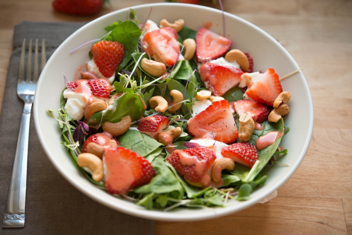 Strawberry Spinach Salad | Garlic, My Soul