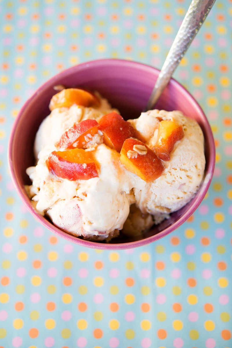 Fresh Peach Ice Cream | Garlic, My Soul