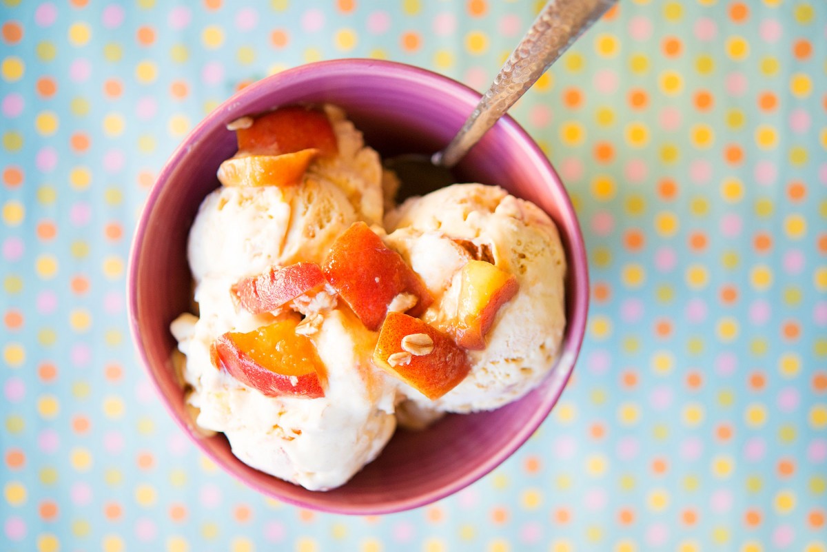 Fresh Peach Ice Cream | Garlic, My Soul