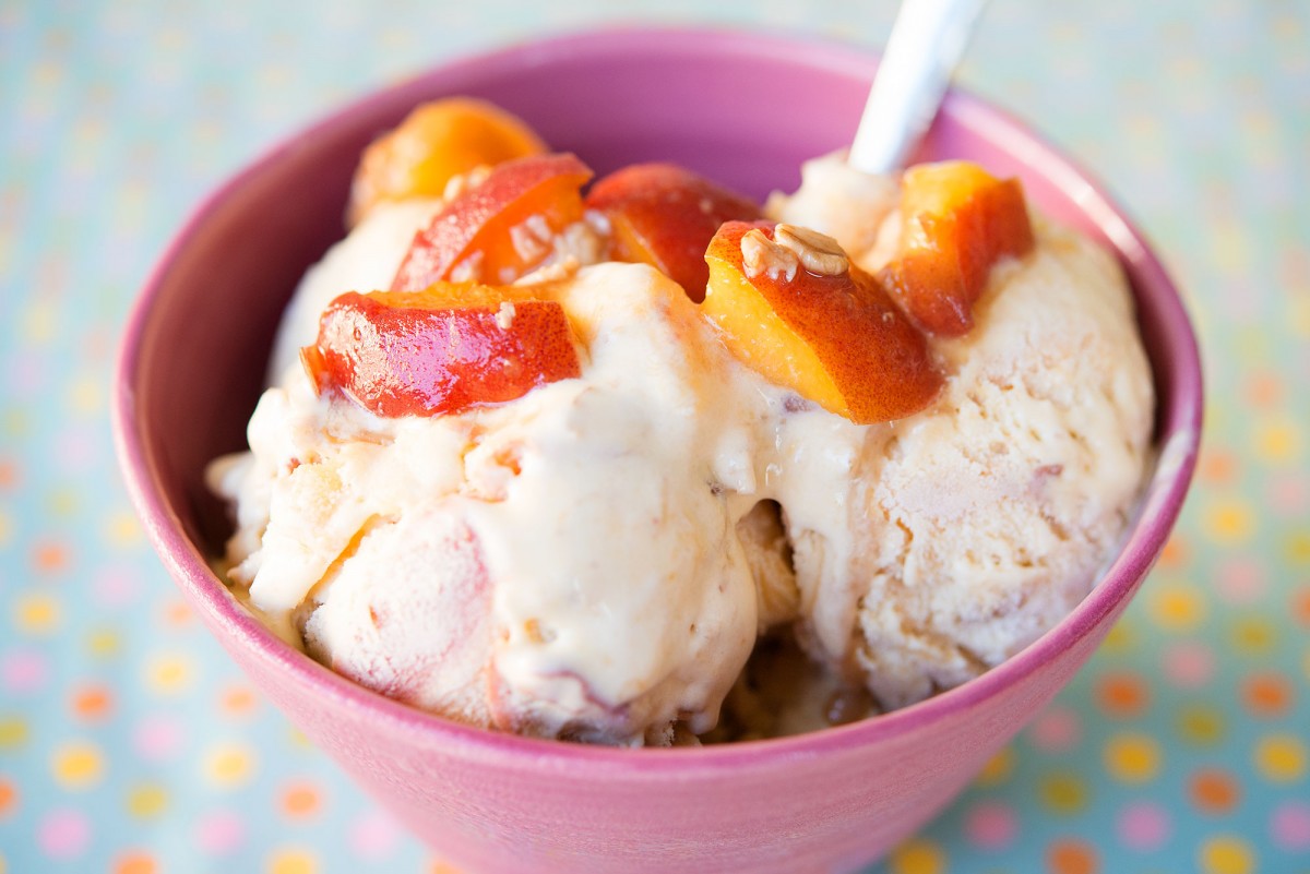 Fresh Peach Ice Cream | Garlic, My Soul