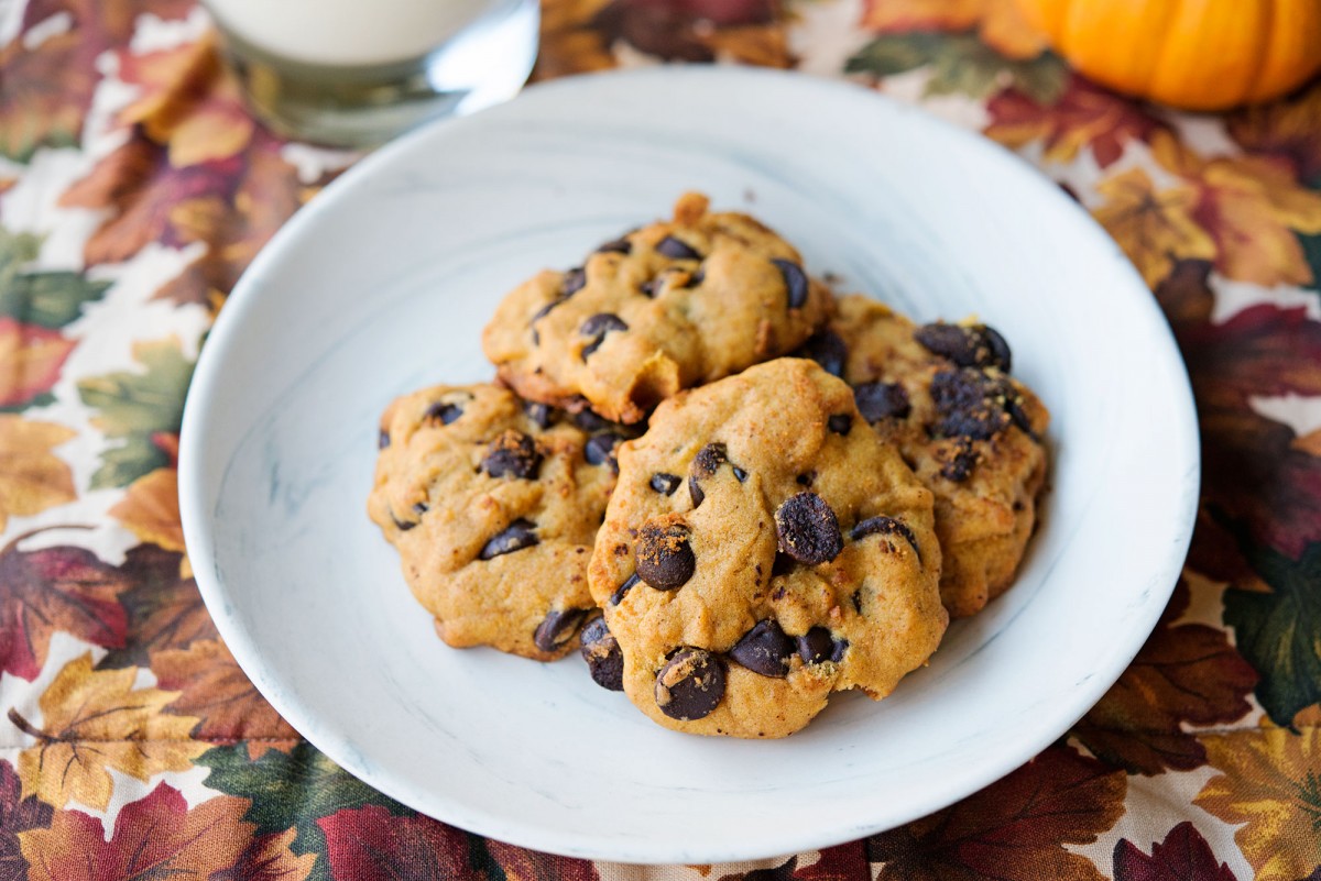 Pumpkin Chocolate Chip Cookies | Garlic, My Soul