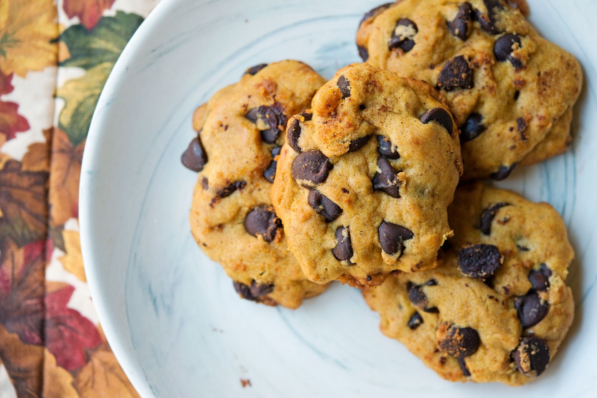 Pumpkin Chocolate Chip Cookies | Garlic, My Soul