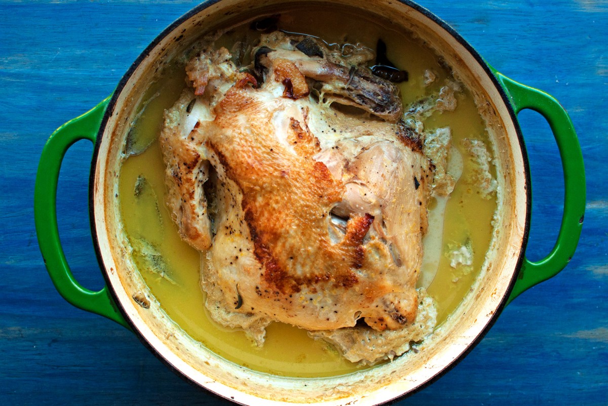 Jamie's Roast Chicken {In MIlk} | Garlic, My Soul