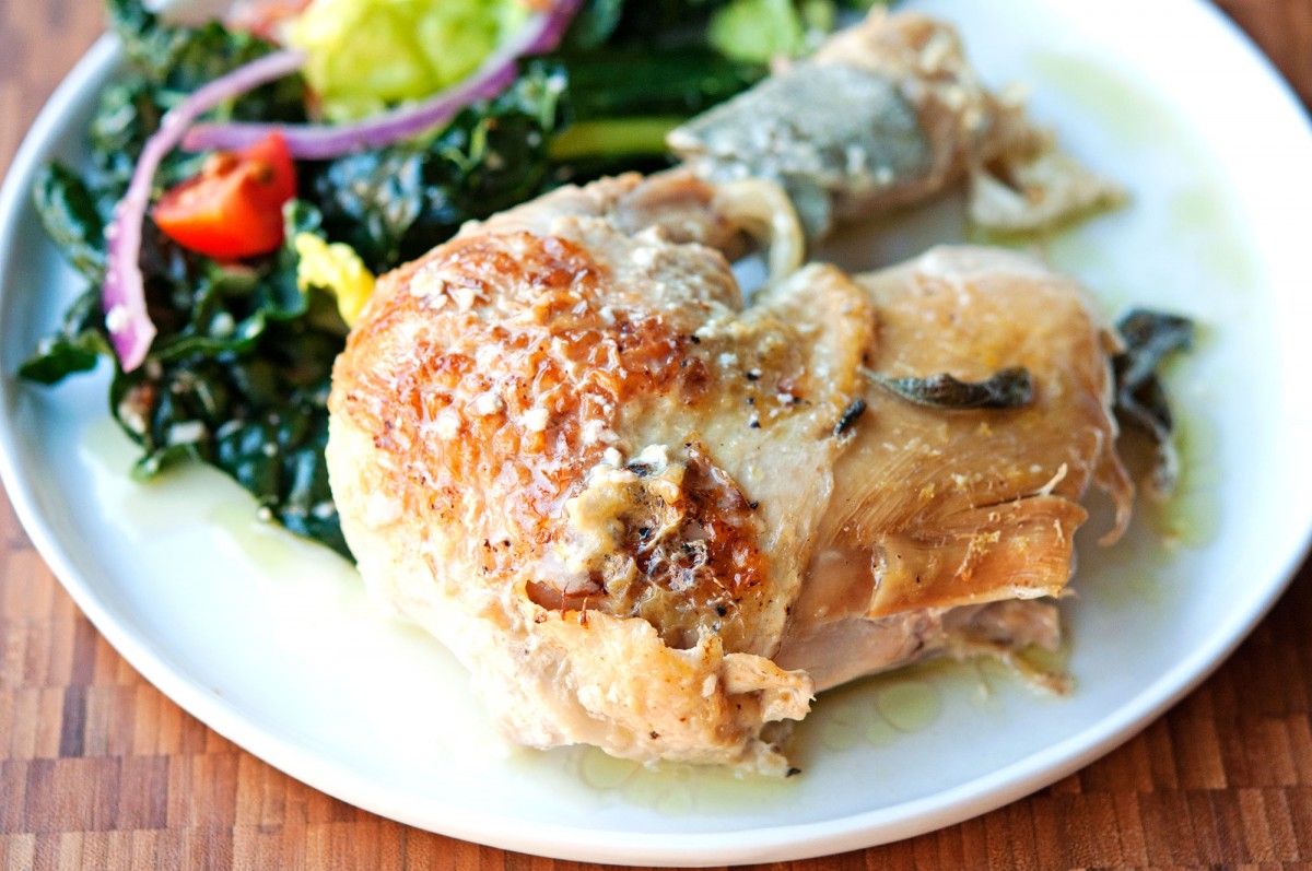 Jamie's Roast Chicken {In MIlk} | Garlic, My Soul
