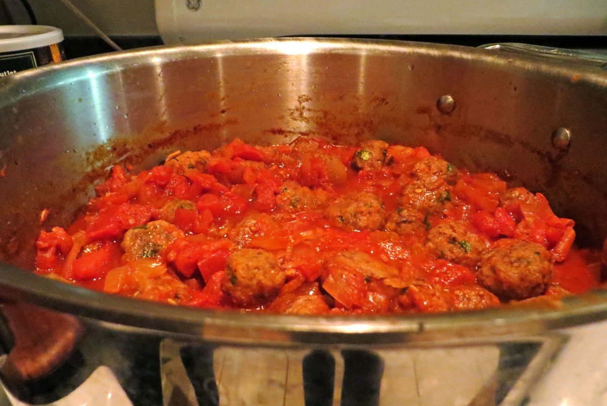 Meatballs with Polenta & Greens | Garlic, My Soul