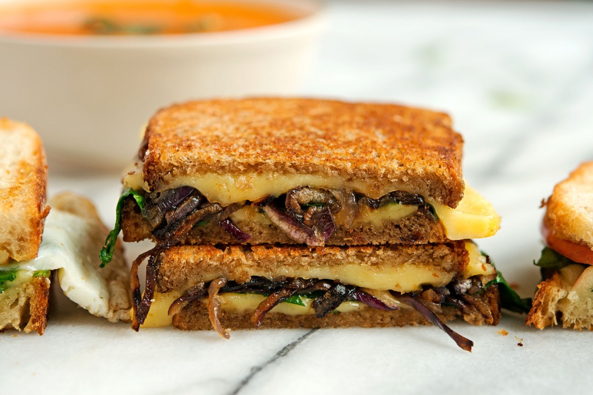 Gouda + Caramelized Onion Grilled Cheese | Garlic, My Soul