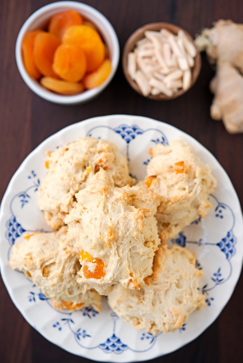 Apricot Almond Ginger Scones | Garlic, My Soul