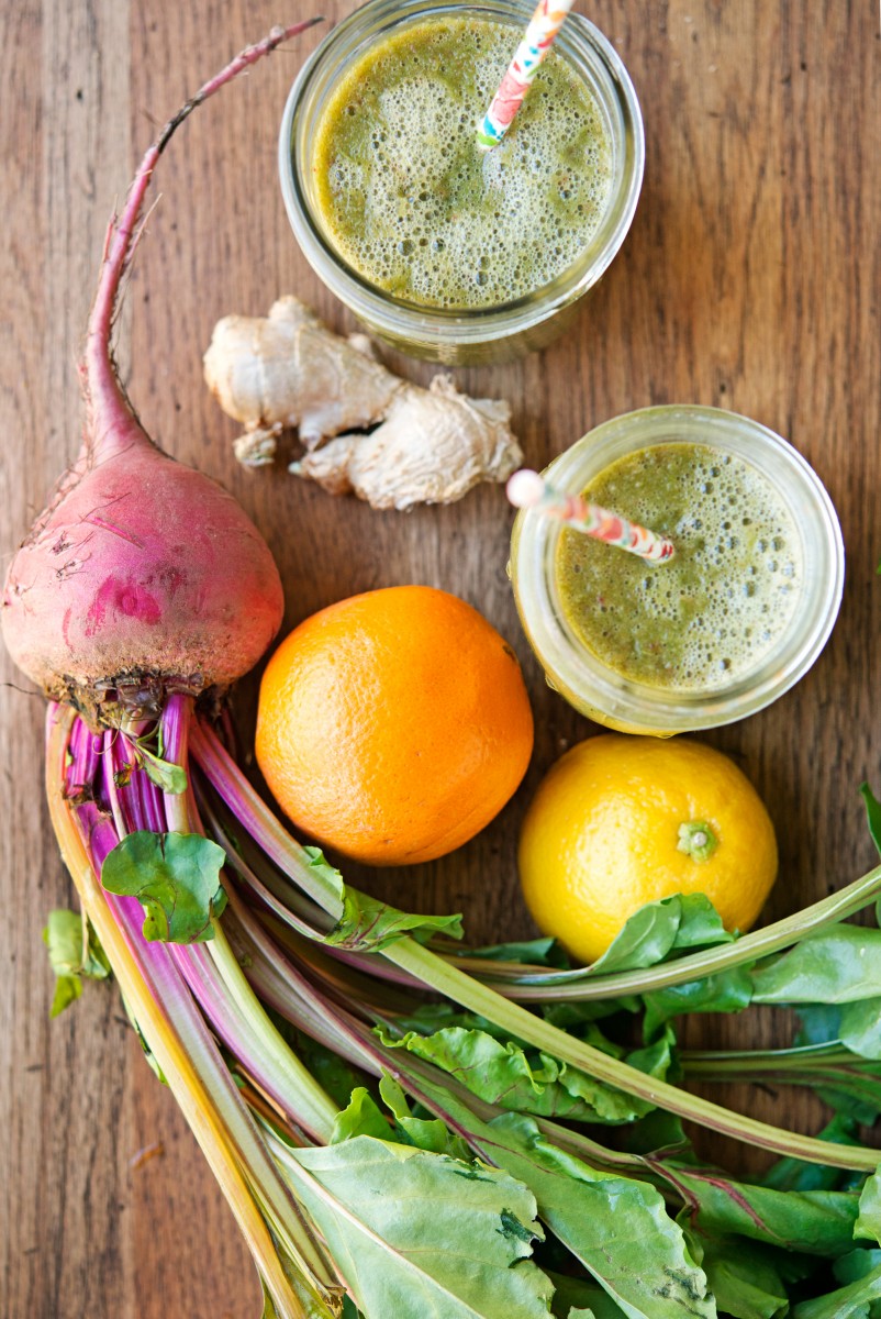 Beet Greens & Citrus Smoothie | Garlic, My Soul