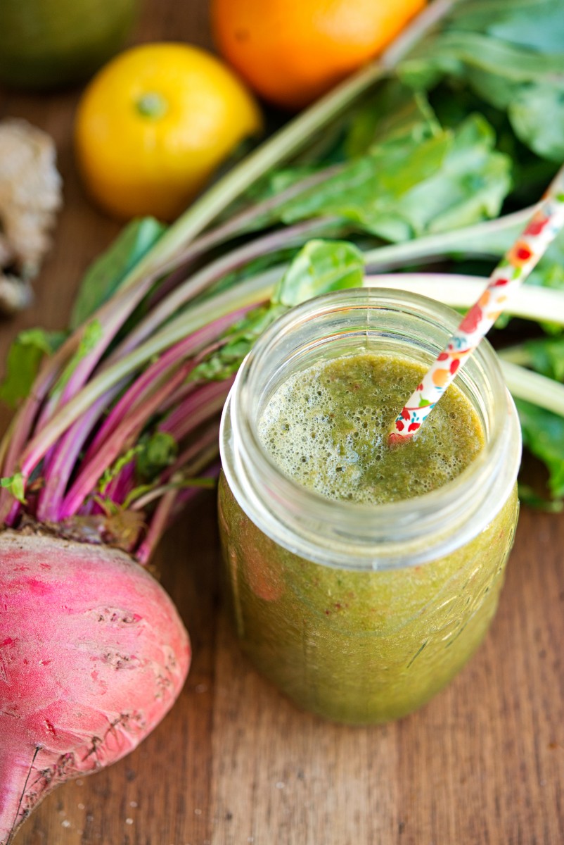 Beet Greens & Citrus Smoothie | Garlic, My Soul