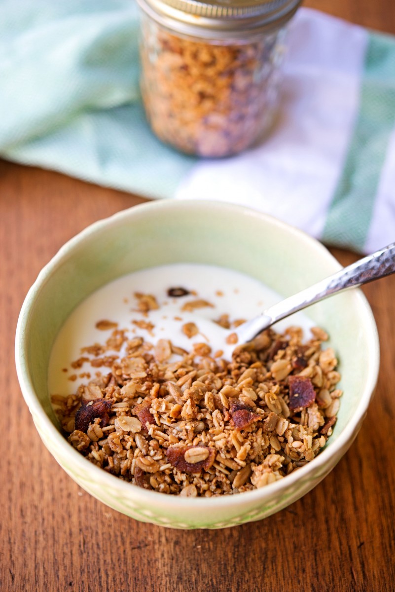 Gluten Free Maple Bacon Granola | Garlic, My Soul