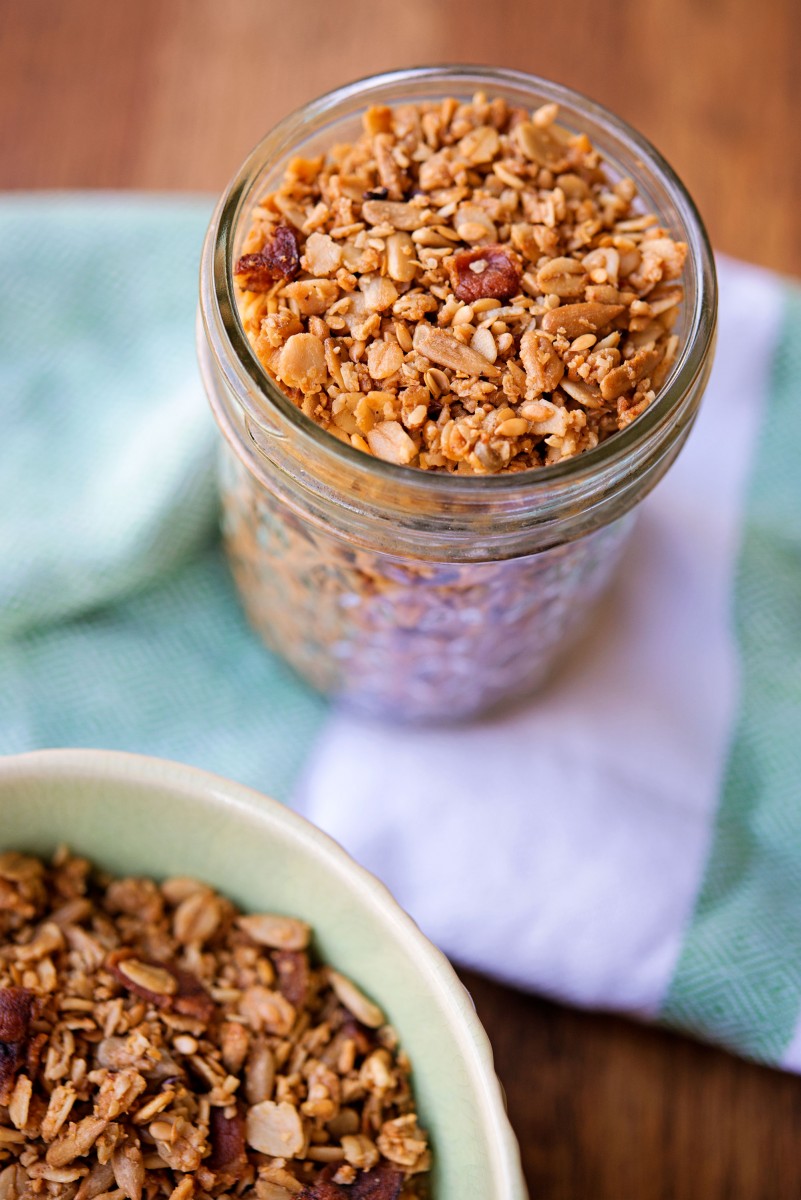 Gluten Free Maple Bacon Granola | Garlic, My Soul