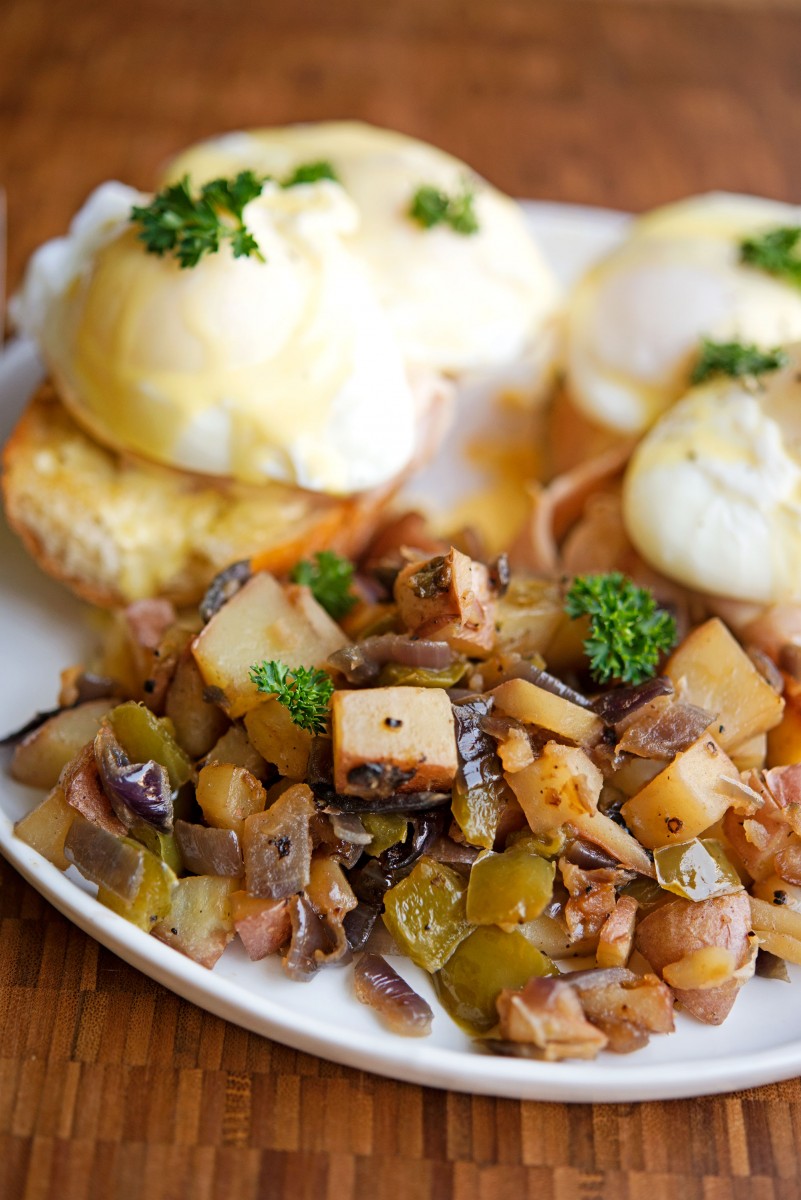 Eggs Benedict & Homefries | Garlic, My Soul