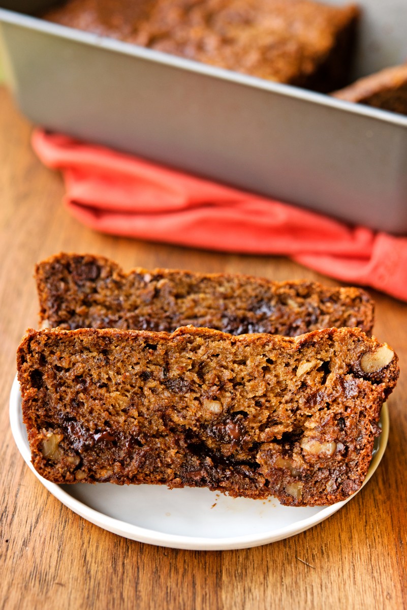 Chocolate Walnut Banana Bread | Garlic, My Soul