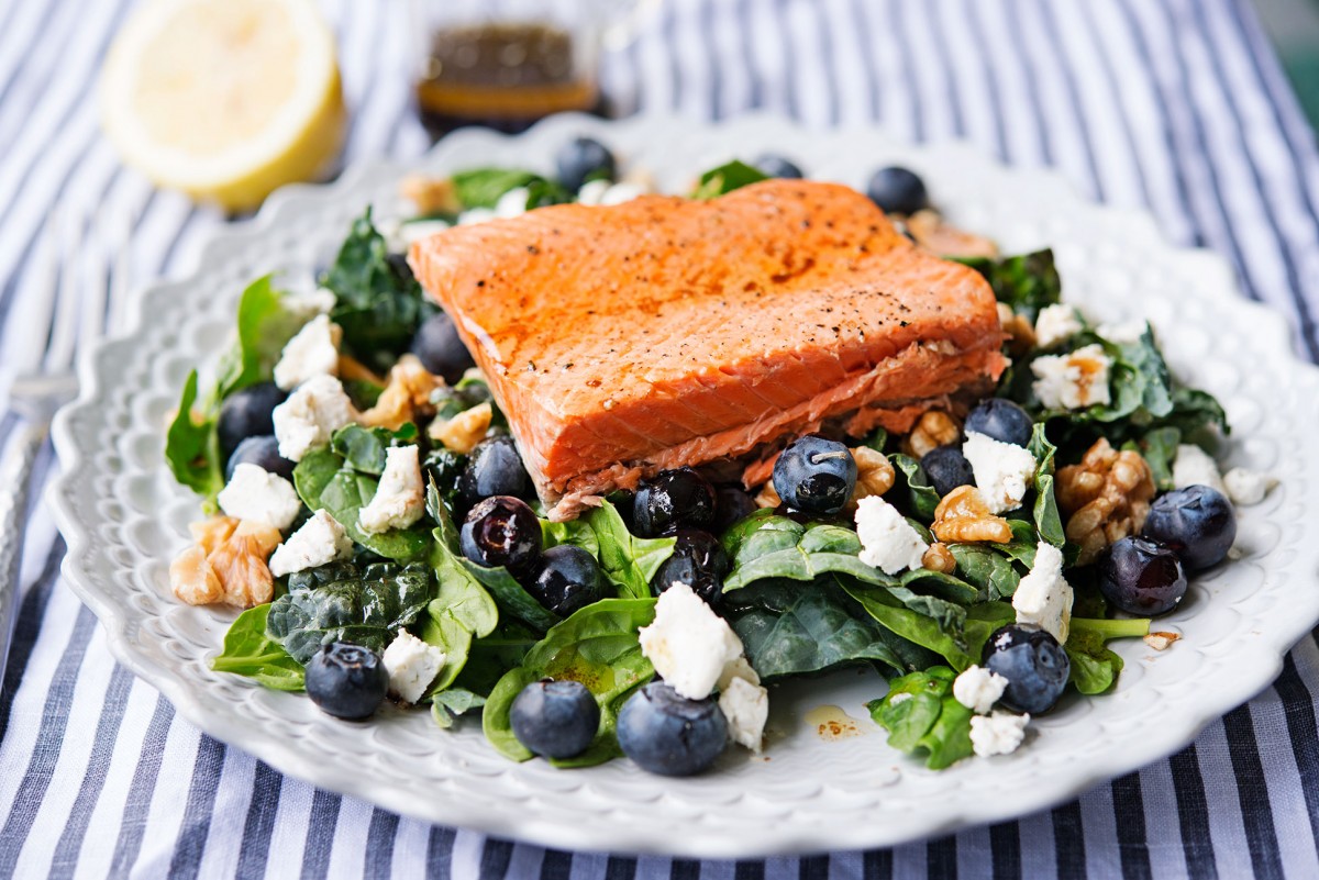 Salmon Walnut Salad | Garlic, My Soul