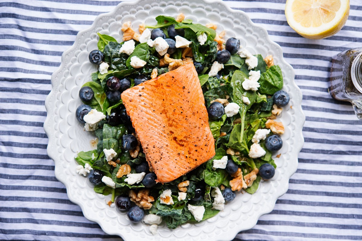 Salmon Walnut Salad | Garlic, My Soul