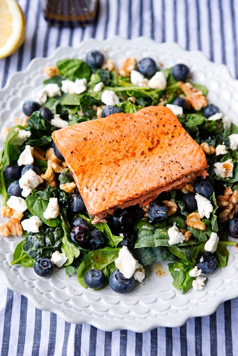 Salmon Walnut Salad | Garlic, My Soul