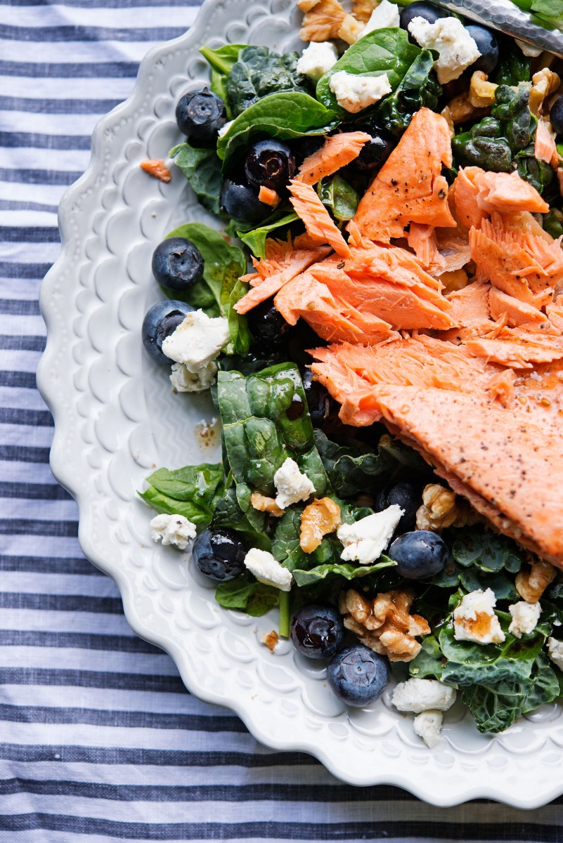 Salmon Walnut Salad | Garlic, My Soul