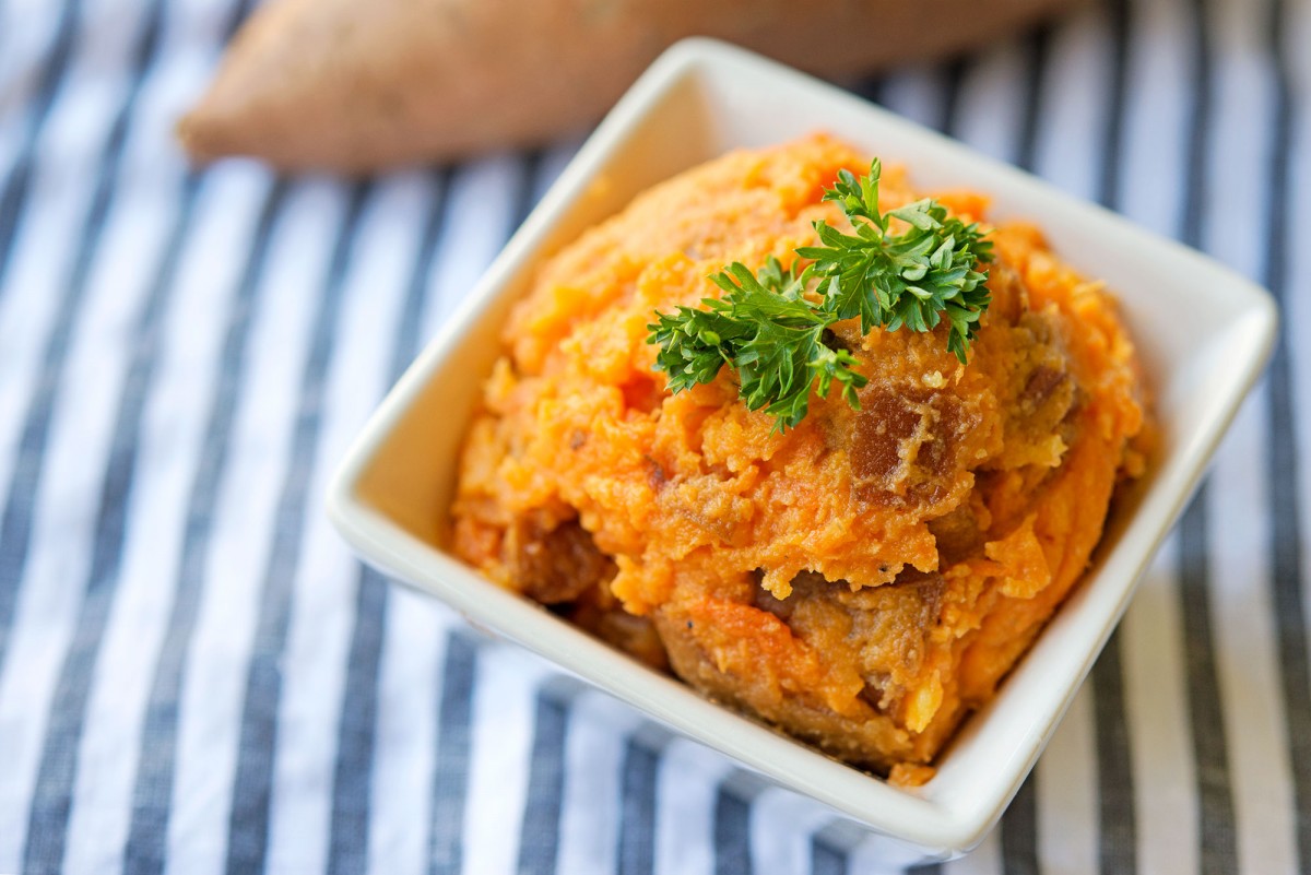 Paleo Sweet Potato Mash | Garlic, My Soul