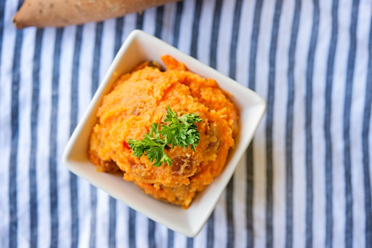 Paleo Sweet Potato Mash | Garlic, My Soul