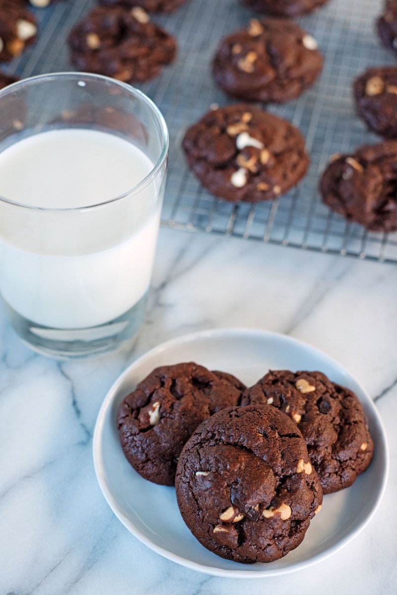 Brownie Trip-Chip Cookies