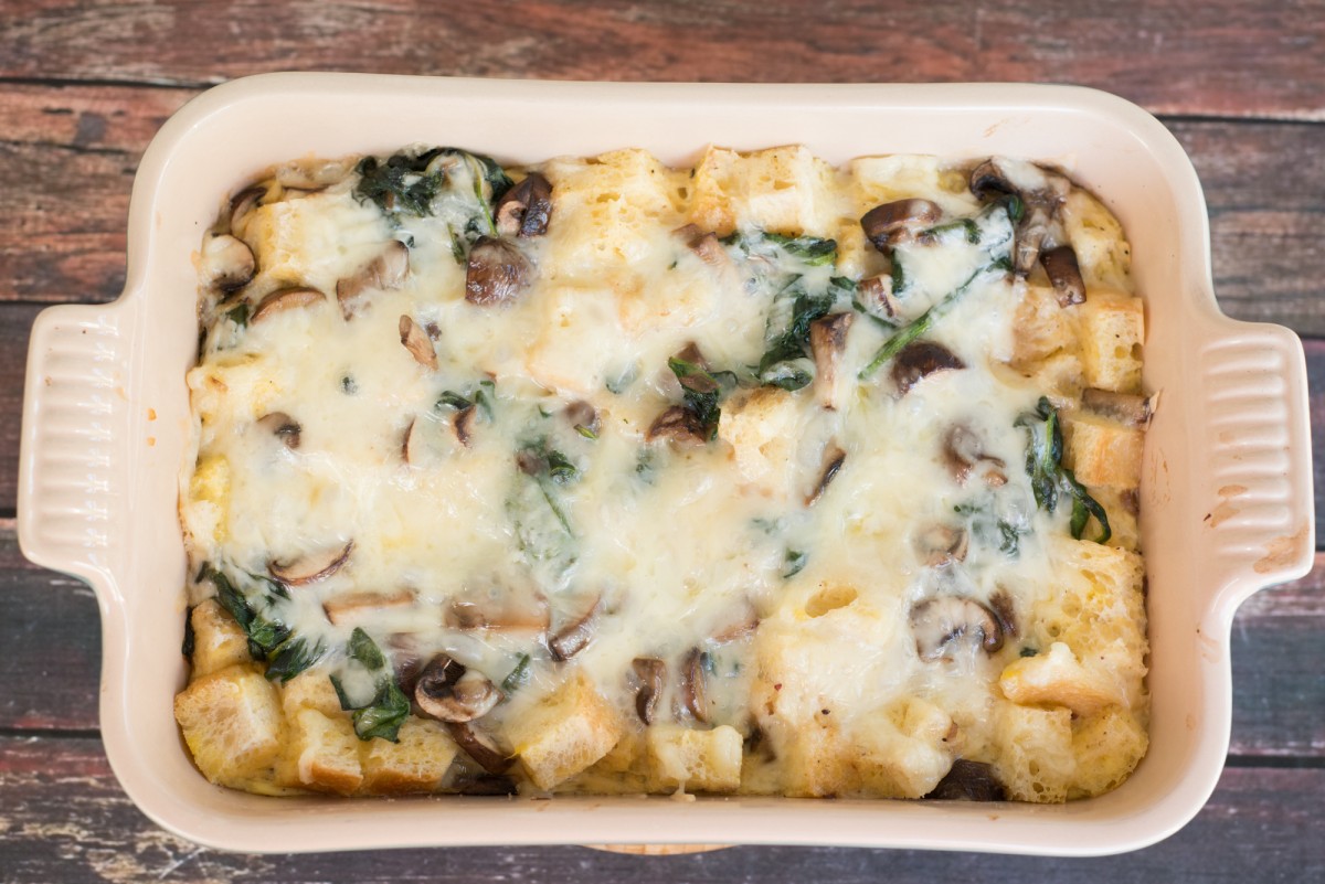 Mushroom & Spinach Strata | Garlic, My Soul