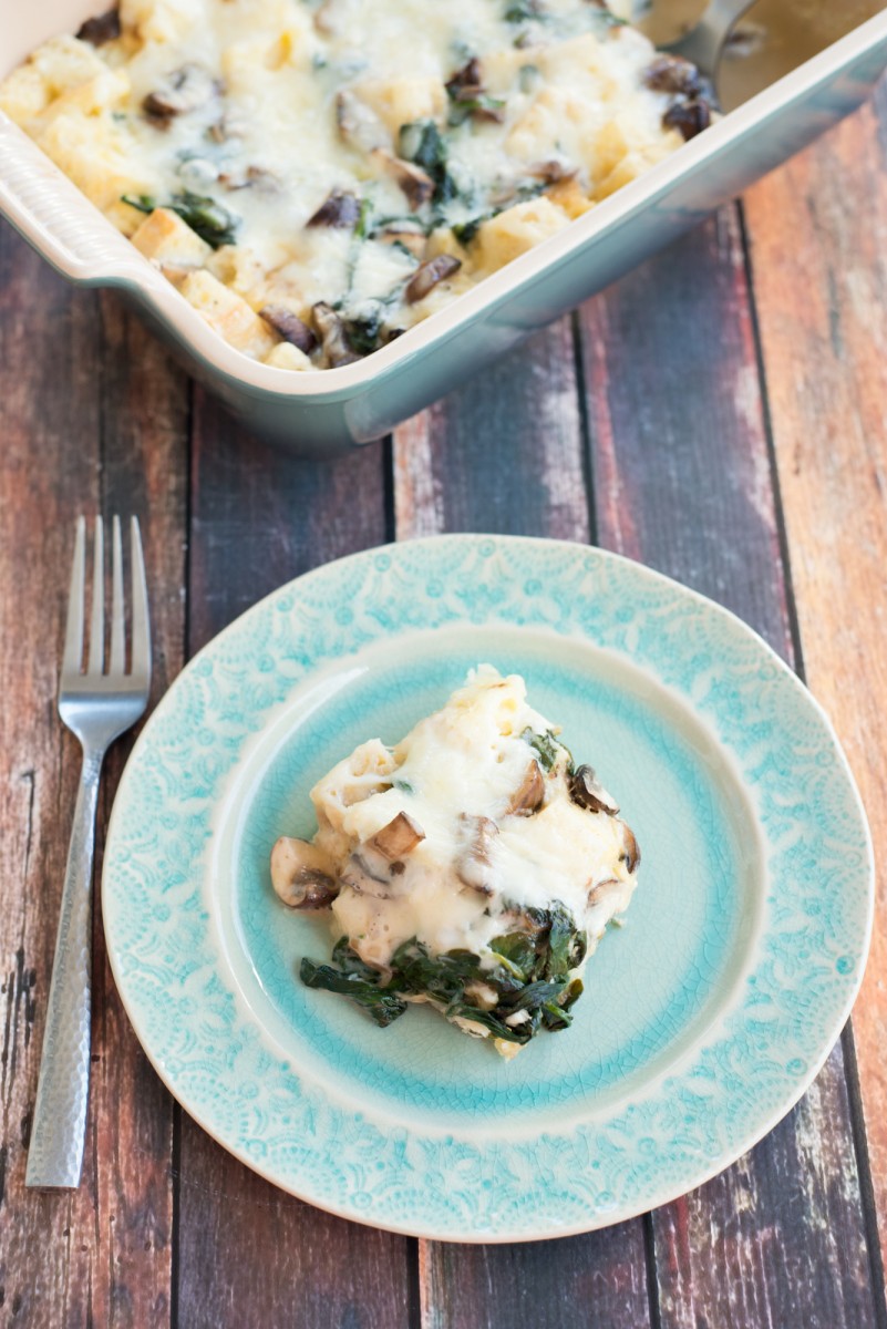 Mushroom & Spinach Strata | Garlic, My Soul