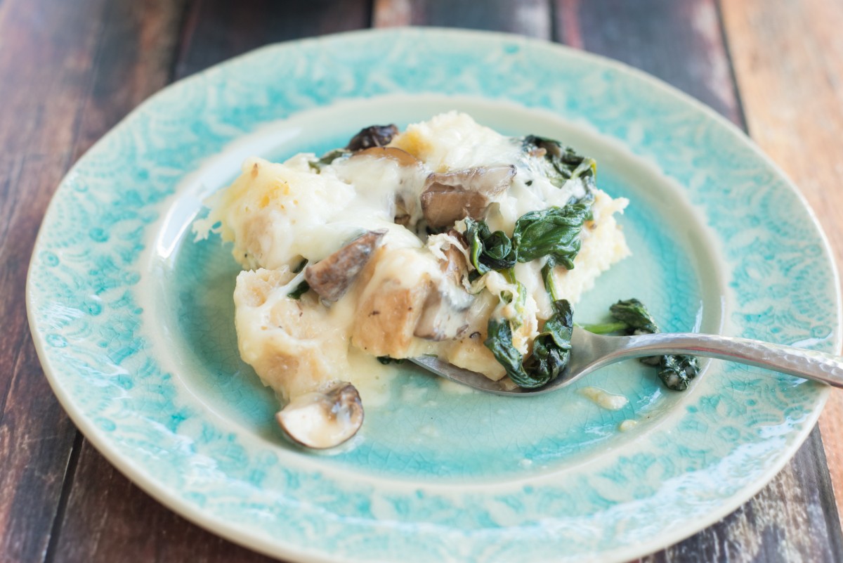 Mushroom & Spinach Strata | Garlic, My Soul