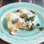 Mushroom Spinach Strata