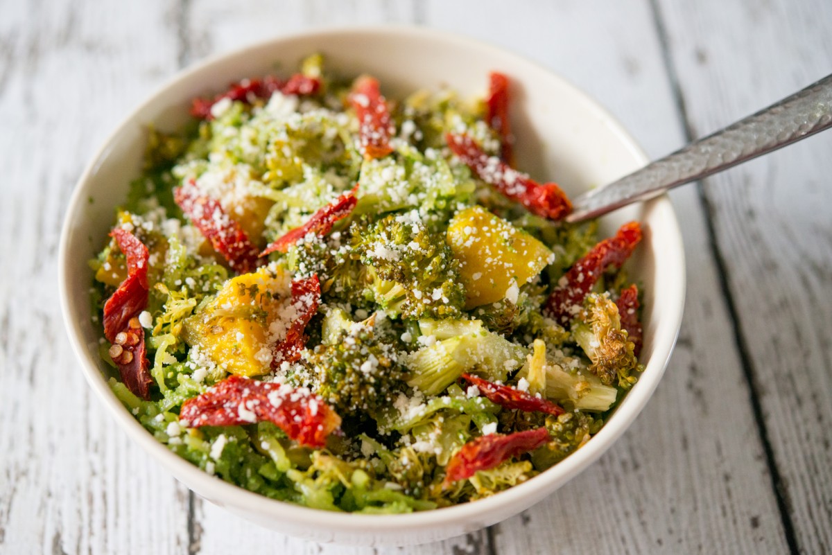 Pesto Spaghetti Squash | Garlic, My Soul