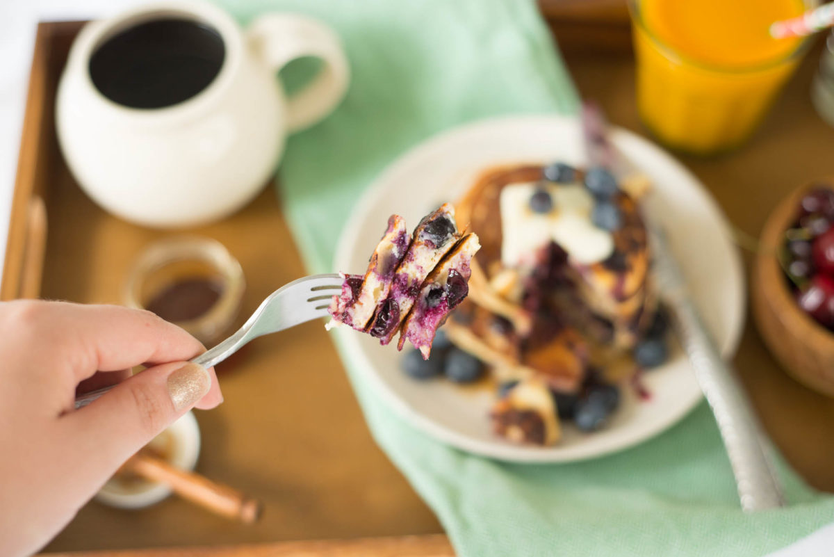 Honey Blueberry Pancakes | Joie De Vivre Hotels | Garlic, My Soul