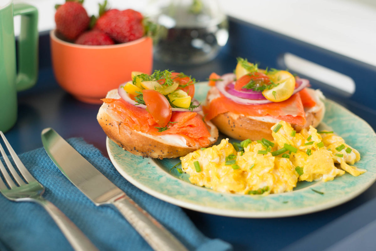 Smoked Salmon Bagels | Garlic, My Soul