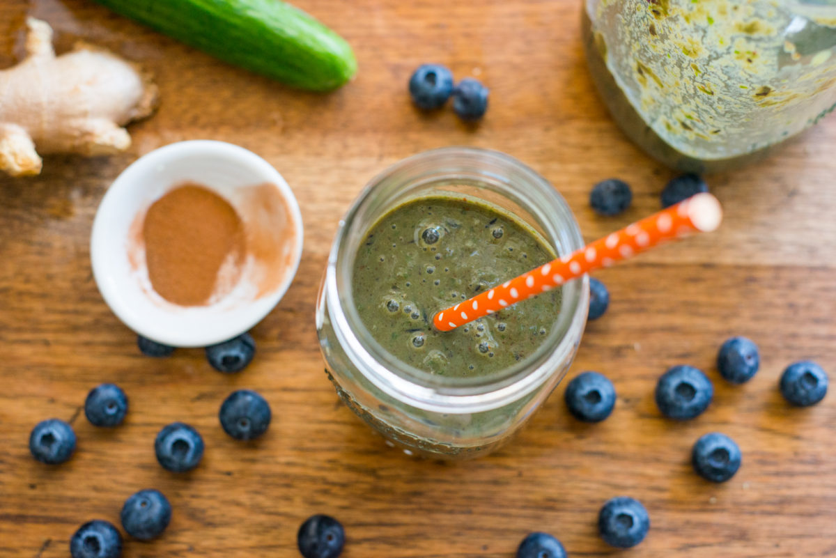 Blueberry Cucumber Smoothie | Garlic, My Soul