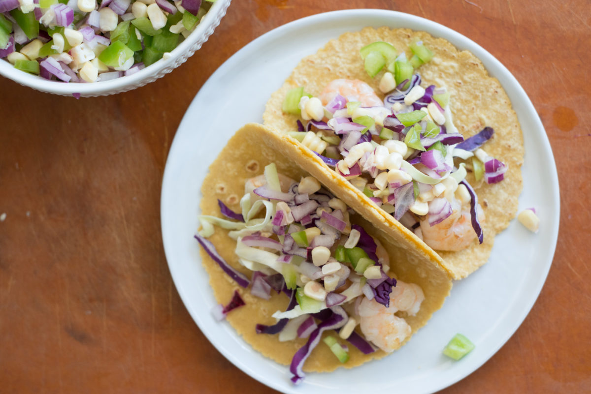 Shrimp Tacos with Roasted Corn-10