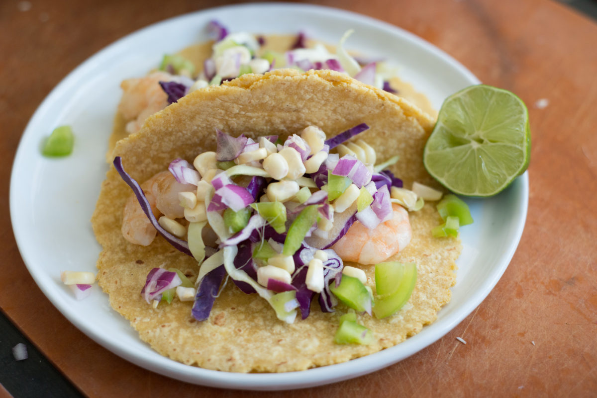 Shrimp Tacos with Roasted Corn-11