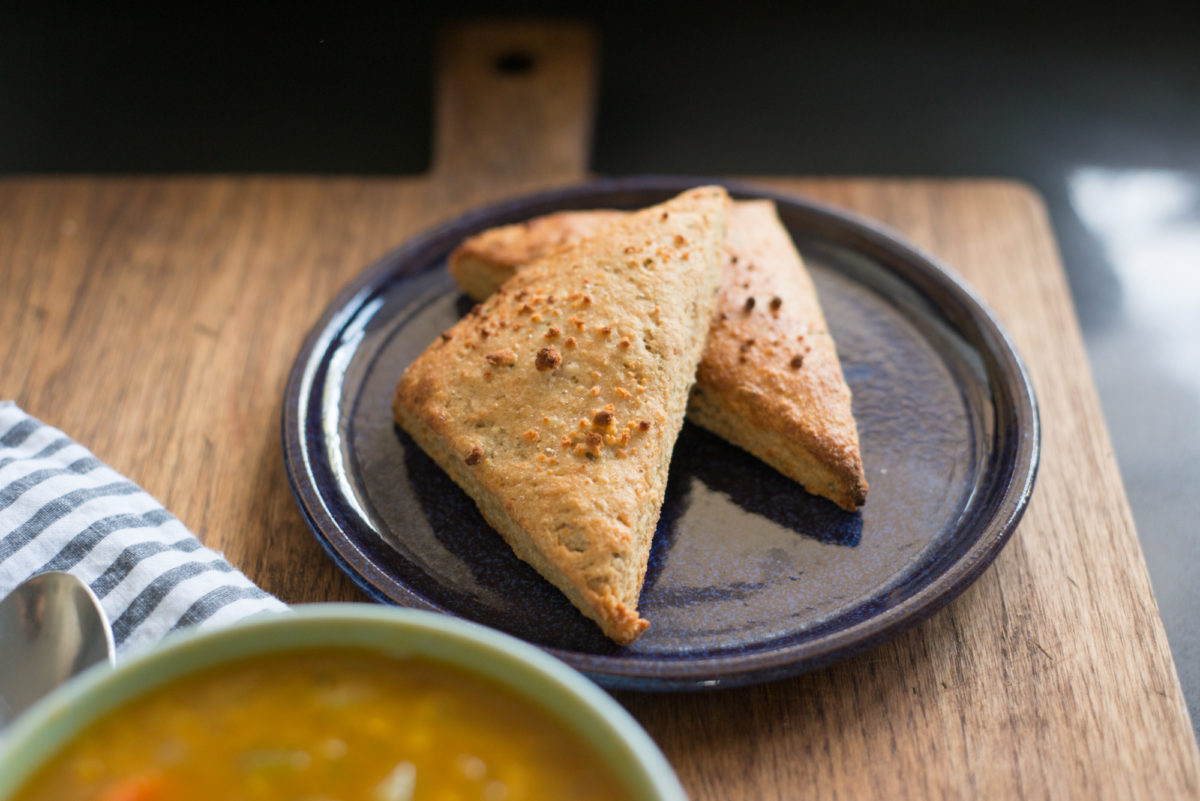 Basil Parmesan Scones | Garlic, My Soul