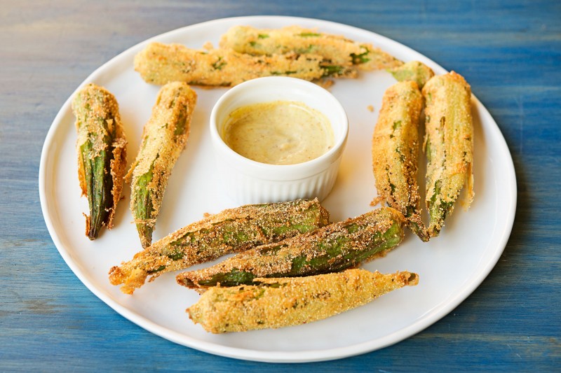 Garlic My Soul • Fried Whole Okra Recipe